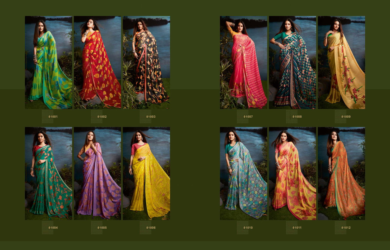 Sanskar Amber New Exclusive Wear Designer Brasso Saree Collection
